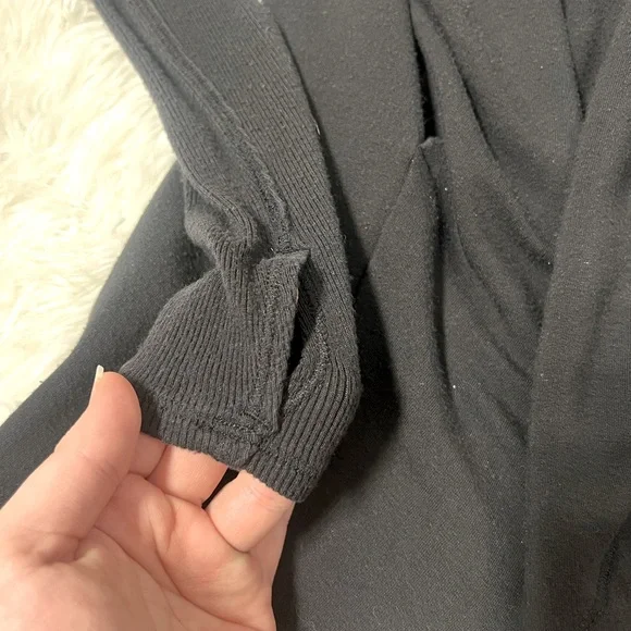 Athleta Black Purana Oversized Hooded Sweater - Size XS - Picture 3 of 7